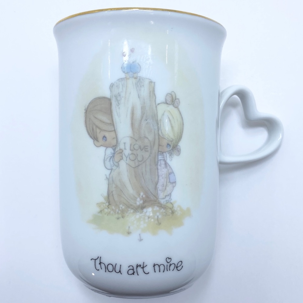 "Thou Art Mine" Heart handled Cup 1984